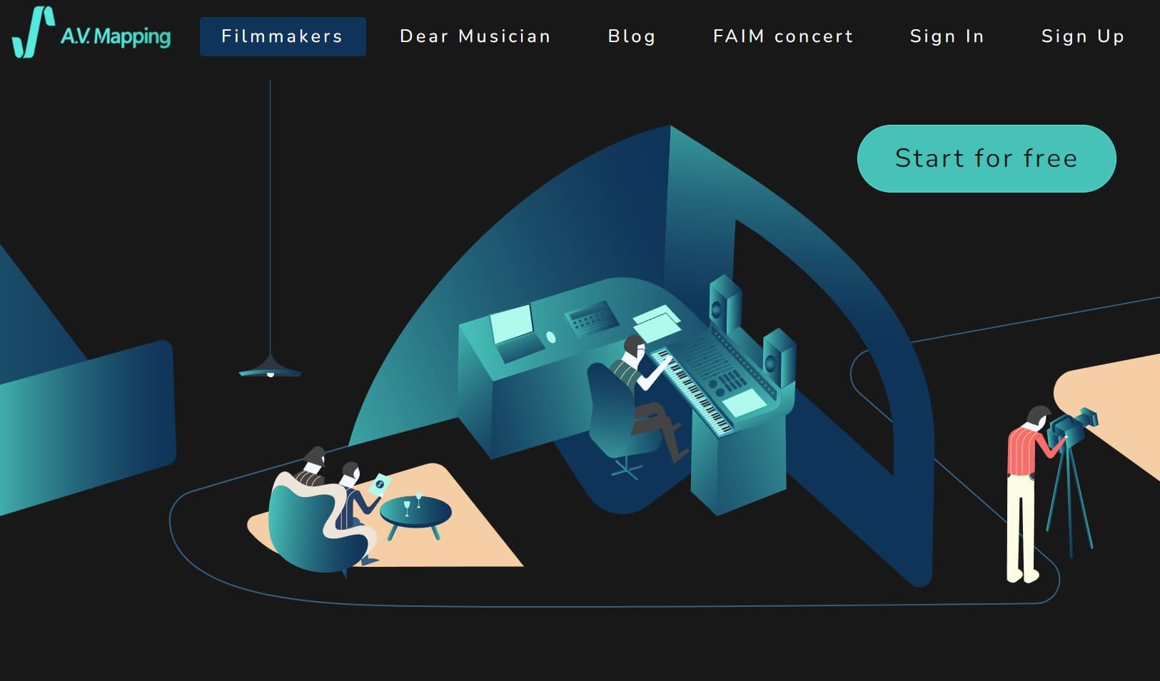 A.V. Mapping - KI Musiksuche für Filmemacher Filmproduzenten - Künstliche Intelligenz