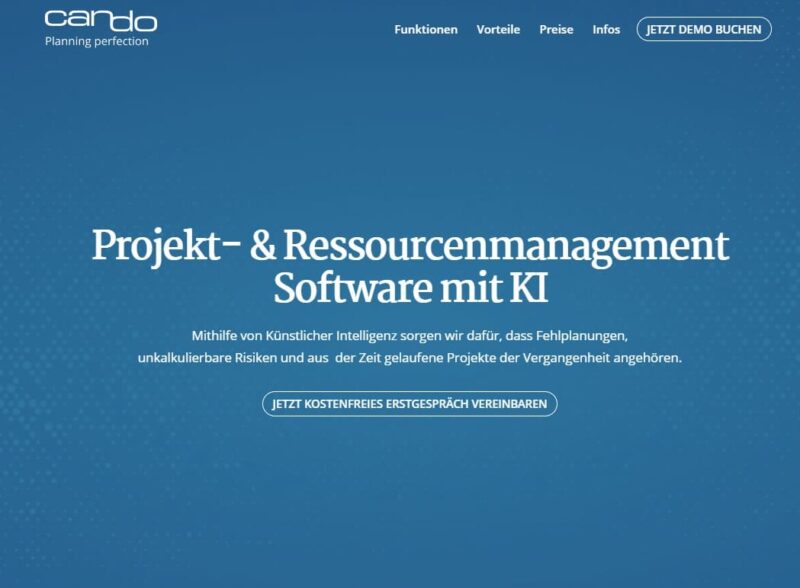 CanDo - Projektmanagament und Ressourcenmanagement mit KI - Künstliche Intelligenz