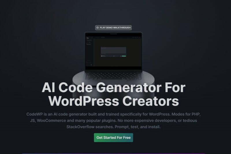 CodeWP - KI Codegenerator für Wordpress - Künstliche Intelligenz