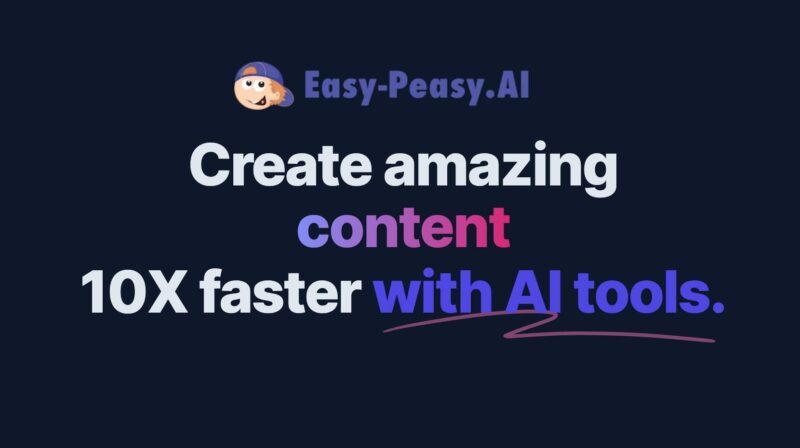 Easy-Peasy.AI - KI Content Generator - Künstliche Intelligenz