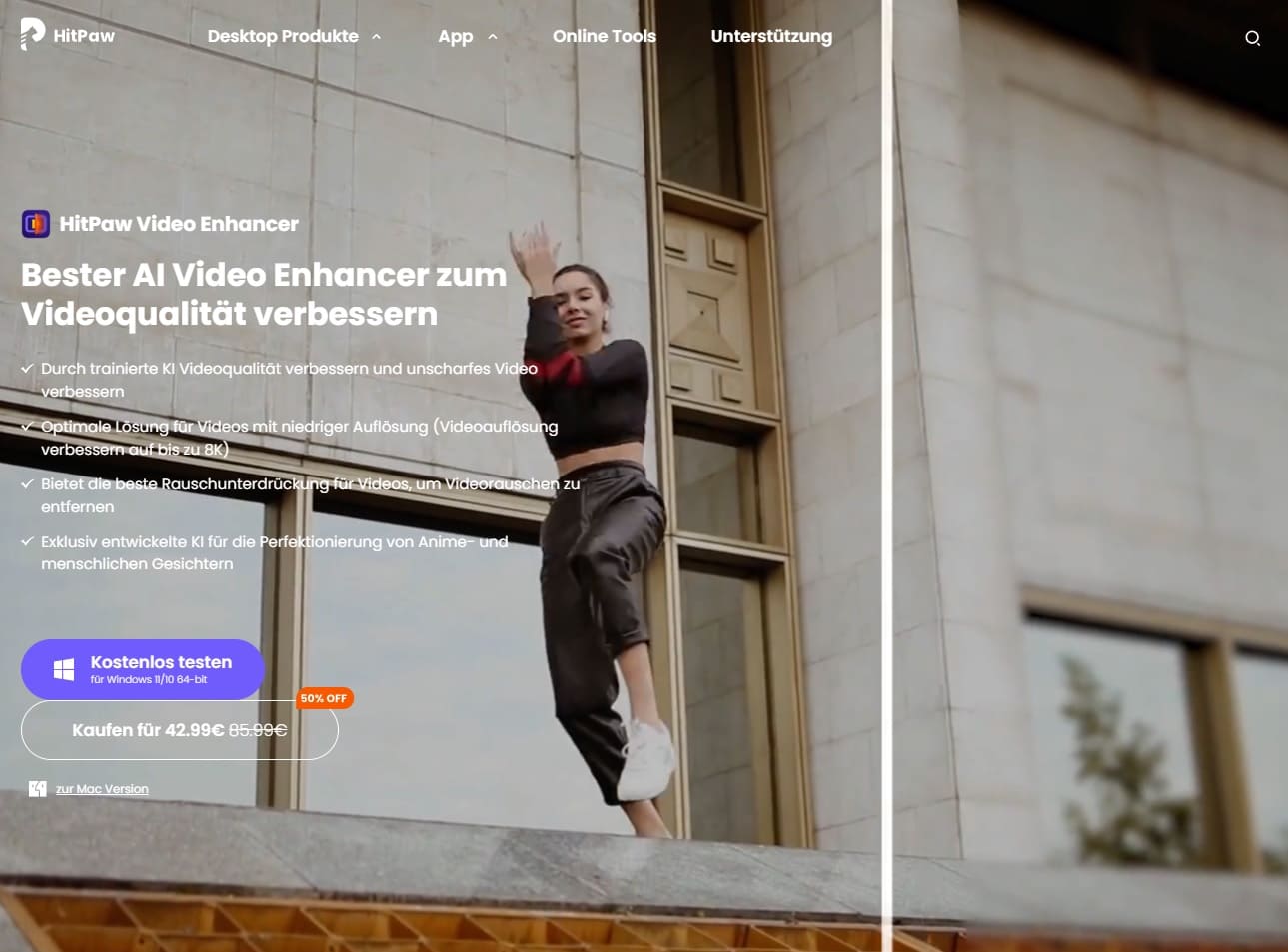 HitPaw Video Enhancer - Videoqualität mit KI verbessern - Künstliche Intelligenz