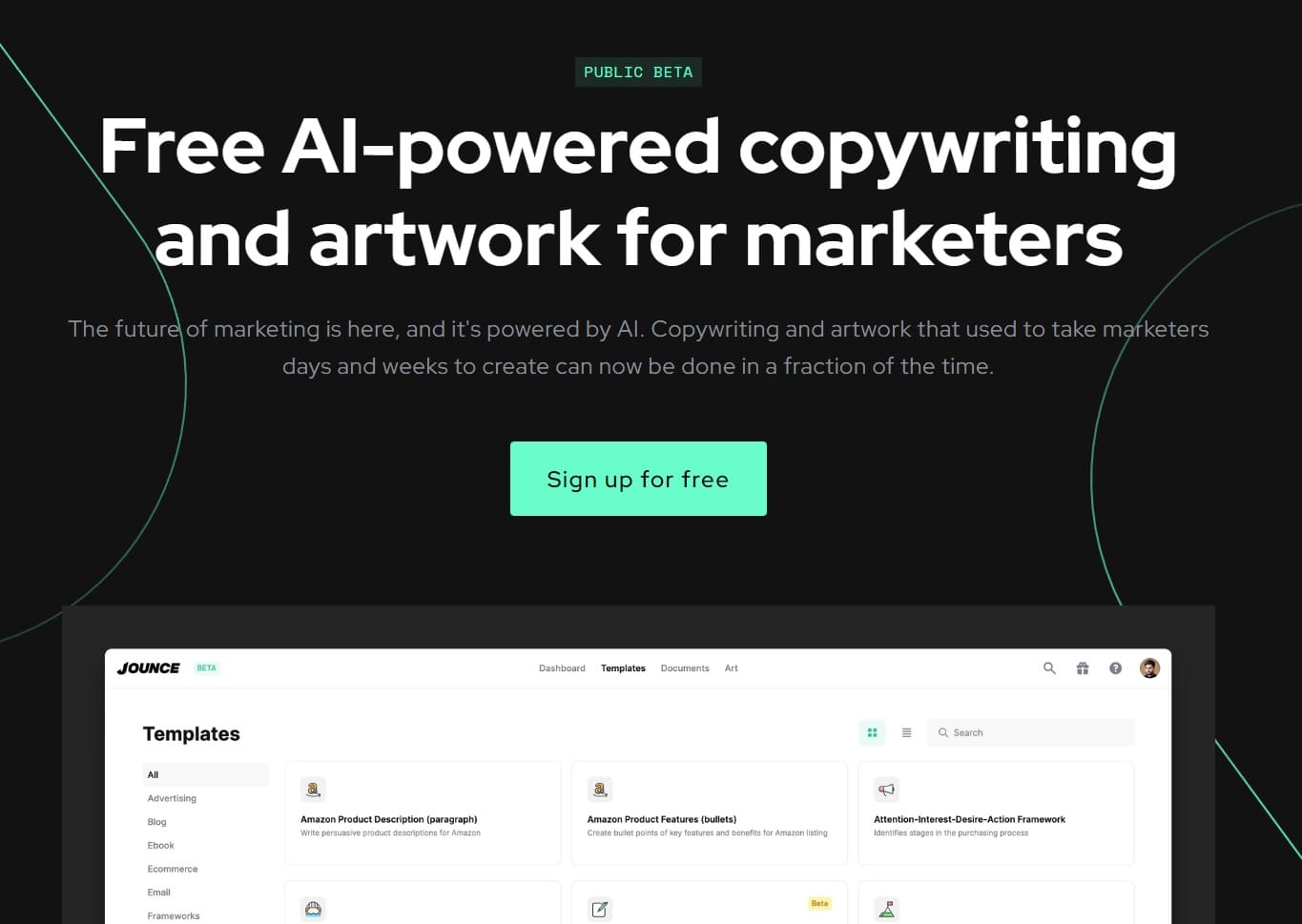 Jounce - KI unterstütztes Copywriting für Marketing - Künstliche Intelligenz