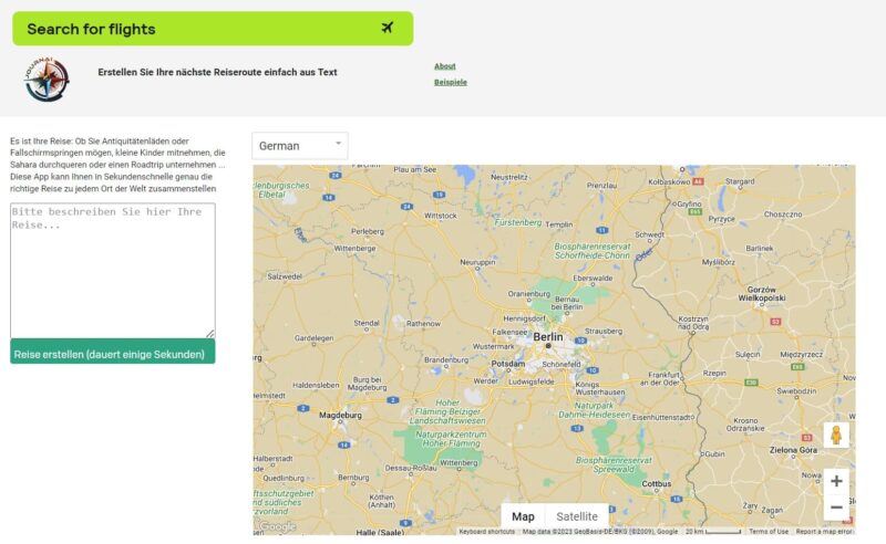 JourneAI - Kostenloser KI-Reiseplaner für Reiserouten - Künstliche Intelligenz