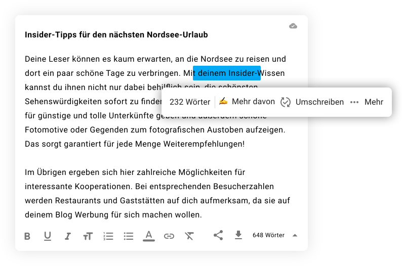 Ki Texte Schreiben Und Umwandeln Mit Künstlicher Intelligenz