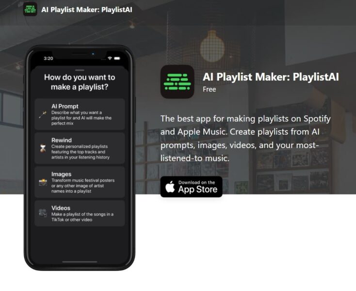 PlaylistAI - KI Playlisten Generator - Künstliche Intelligenz