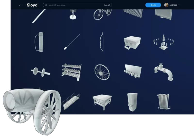 Sloyd - Automatische 3D Modellierung - Künstliche Intelligenz