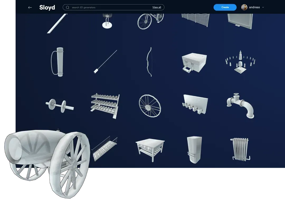 Sloyd - Automatische 3D Modellierung - Künstliche Intelligenz