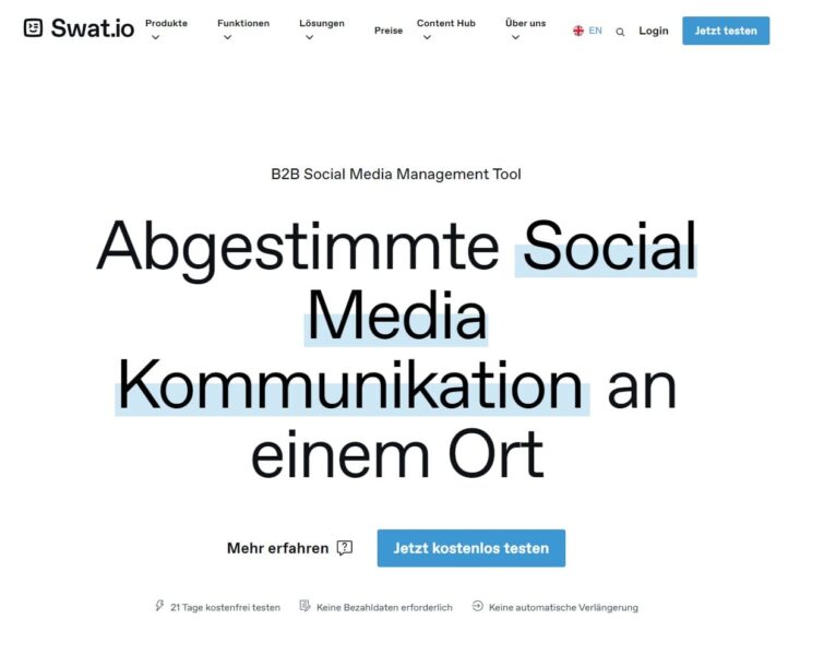 Swat.io - B2B Social Media Management Tool - Künstliche Intelligenz (2)