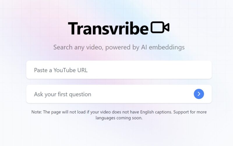 Transvribe - Youtube Videos durchsuchen und produktiver lernen - Künstliche Intelligenz