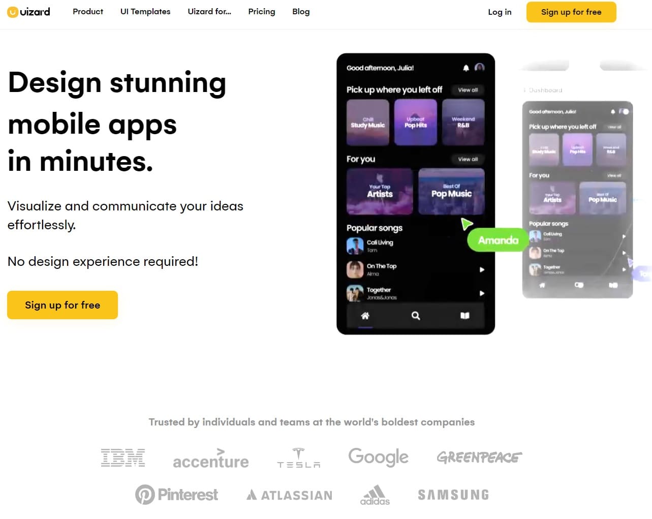 Uizard_App-Design_Webdesign_Prototyp-Design_Wireframing_UI-Design_Künstliche-Intelligenz_KU UI-Design