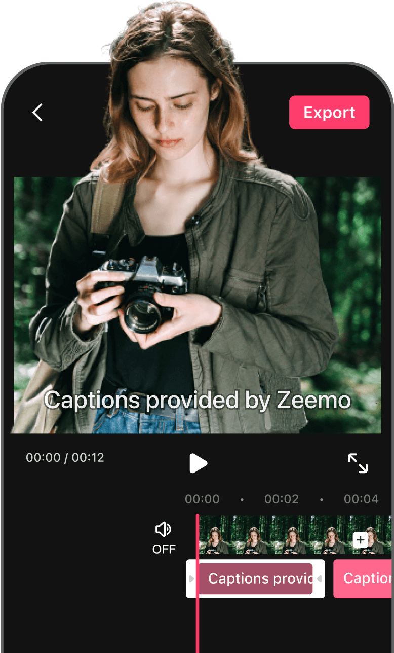 Zeemo App - Automatische KI Untertitel für Videos - Künstliche Intelligenz